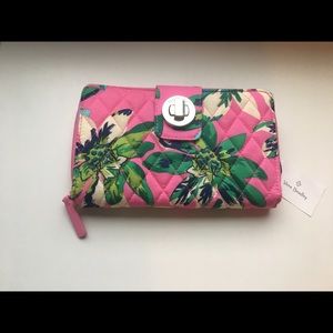 Vera Bradley turnlock wallet in tropical paradise